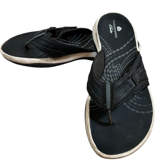 Clarks Cloudsteppers Breeze Sea Thong Sandals - Picture 1 of 10